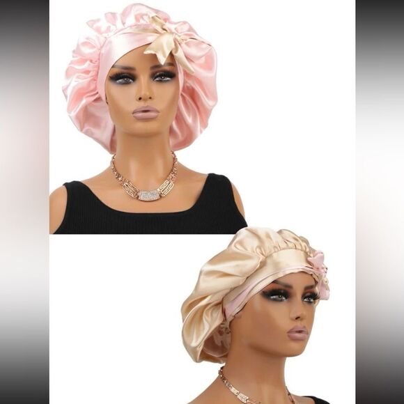 1pc Reversible Beautiful Hair Bonnet - Picture 1 of 6